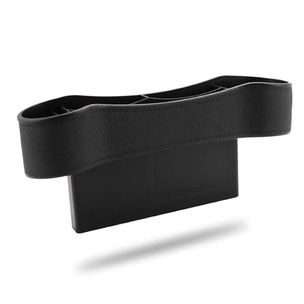 Car Console Side Bag Leather Seat Bag Storage Box Seat Gap Coin Box Cup Holder, Car Storage Box Seat Gap Slit Interior Modified Car