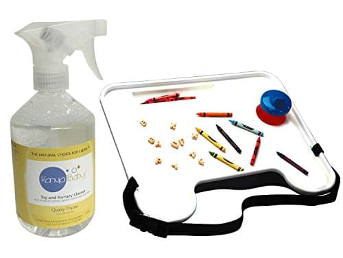 Karma Baby Bundled Kit - Taby Tray Activity Desk + Natural Cleaner for Toys and Nursery, 16 FL OZ