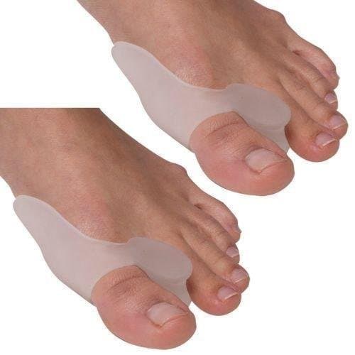 Elastic Bunion Pads & Toe Spacers, Gel Toe Separators for Bunions Pain Relief and Crooked Toes, Easy Wear in Shoes