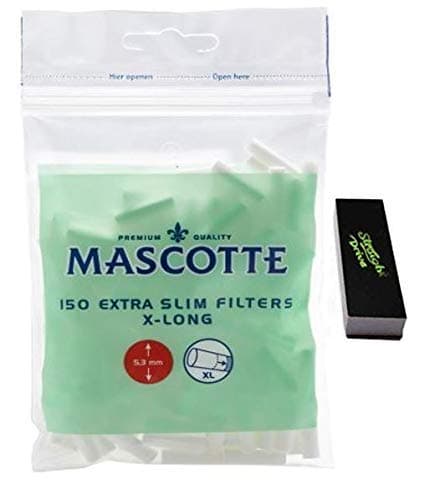 Straight Drive 2 Rolling Tips with with 20 Packs of Mascotte Extra Slim X-Long Filters by Straight Drive