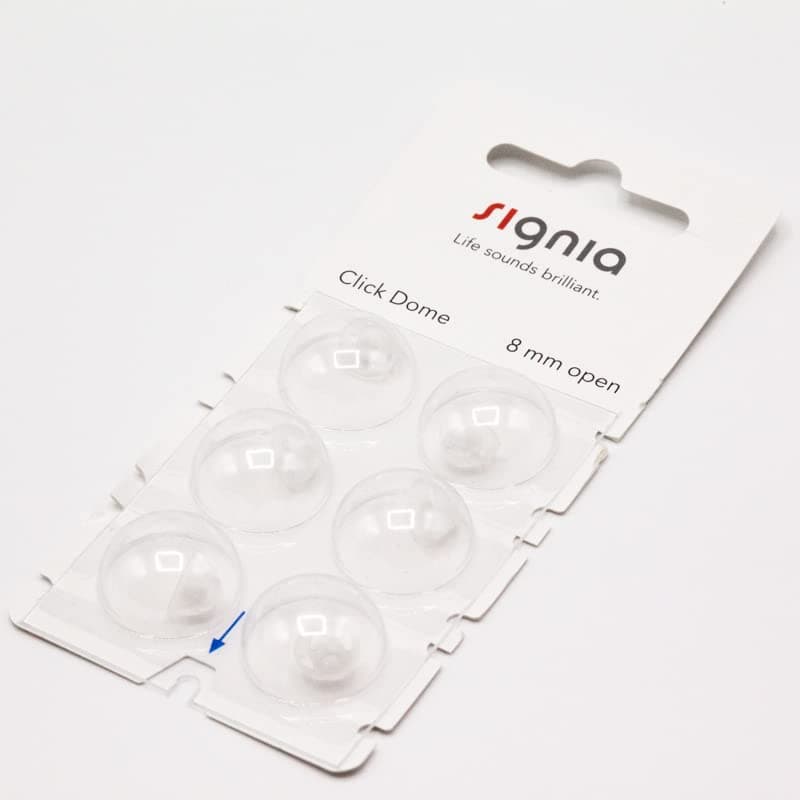 Siemens Click Dome 8 mm Open 6 Blister Pack