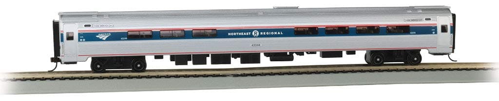 Trains - 85' Budd Amtrak AMFLEET - I CAFÉ CAR - Northeast Regional Phase VI #43344 - HO Scale