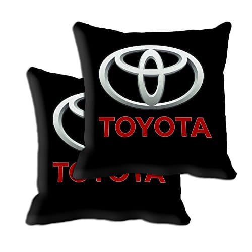 meSleep Toyota Car Cushion Covers (12x12) with Filler- 2 Pc