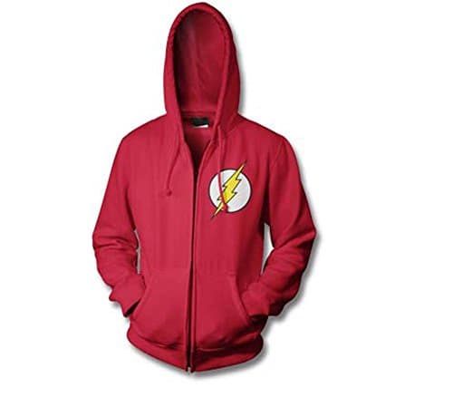 DC Comics The Flash Mens Full Zip Hoodie