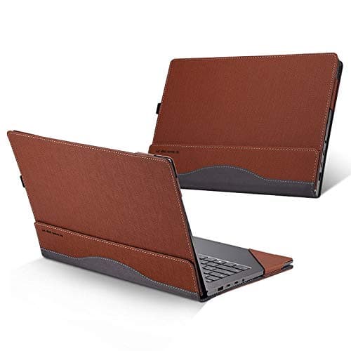ppker for Lenovo Yoga C930 / 920/910 / 900 Case, Detachable Protective Laptop Cover for Lenovo Yoga 7 Pro/Yoga 6 Pro/Yoga 5 Pro/Yoga 4 Pro 13.9 Inch (for Yoga 900/910 / 920 / C930 13.9", Brown)