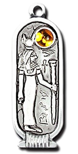 Egyptian Zodiac Cartouche - Hathor (May 26 - Jun 24) on a 30" Black Cord