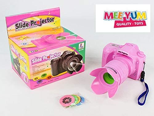 MeeYum Kids Toys Slide Projector Camera w/ Music and 2 Picture Discs