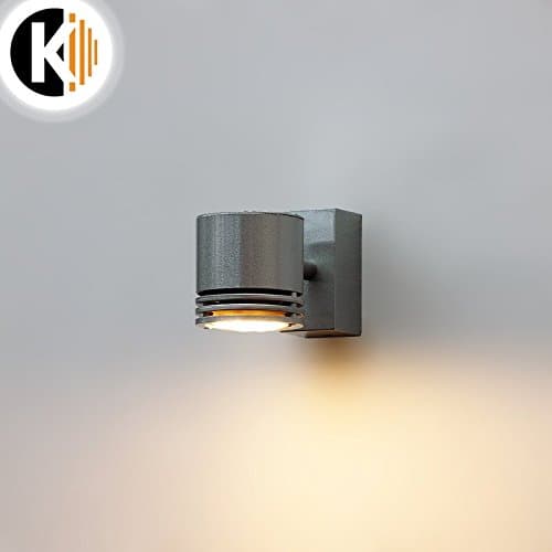 K 24 Ceiling Spotlight Ceiling/Wall Spot Light GU10 230 V Built-In Spot Light Colour: Silver. Ideal for LED and Halogen Bulbs.