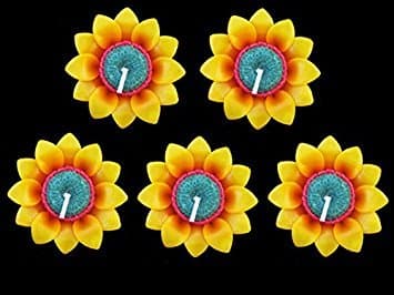 Candles-scented Sunflower Floating Candles From Thailand