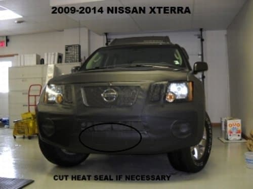 Lebra 2 Piece Front End Cover Black - Car Mask Bra - Fits - Nissan Xterra 2009-2015 09-15