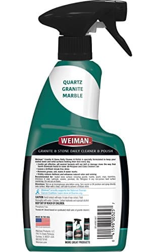Weiman Granite Cleaner and Polish - 16 Ounce 2 Pack - For Granite Marble Soapstone Quartz Quartzite Slate Limestone Corian Laminate Tile Countertop and More