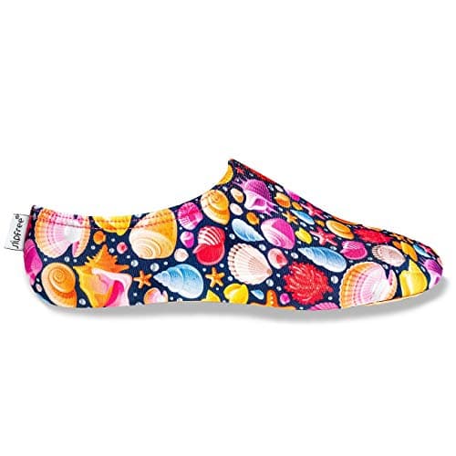 Water/Multi Use Shoes - Unisex - for Beach, Pool, Home, School, Gym, Boat, Kindergarten, Travel (Small, Coral)