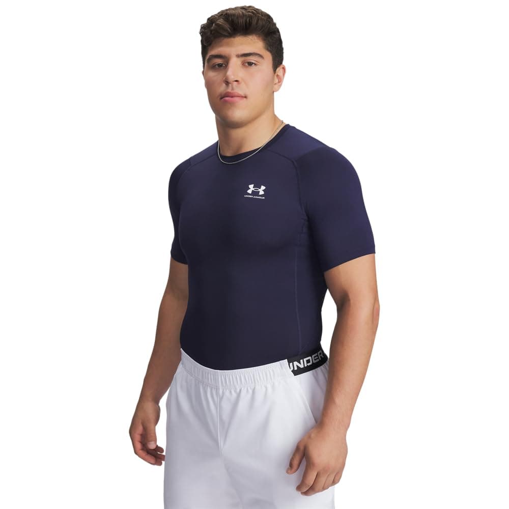Under Armour Men's Ua Hg Armour Comp Ss Short-Sleeved Sports t-Shirt for Men, Comfortable and Lightweight Gym Clothes for Workouts (Pack of 1)