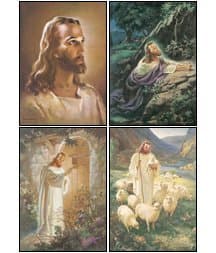 Warner Sallman Art Scenes of Christ - KJV Scripture Greeting - Boxed - Blank Note Cards