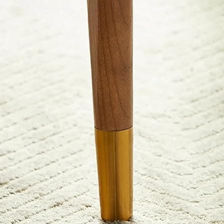 RV DESIGNS Solid Wooden Chair Rattan Arm Chair for Living Room, Bedroom, Office and Home (Honey)