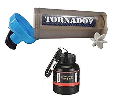 DOVEAZ Typhoon Shaker with Protein Funnel | Protein Shaker | Typhoon Protein Shaker | Gym Shaker | Gym Bottle | Protein Bottle | Bpa Free Shaker | Typhoon Shaker 700ml (Blue)