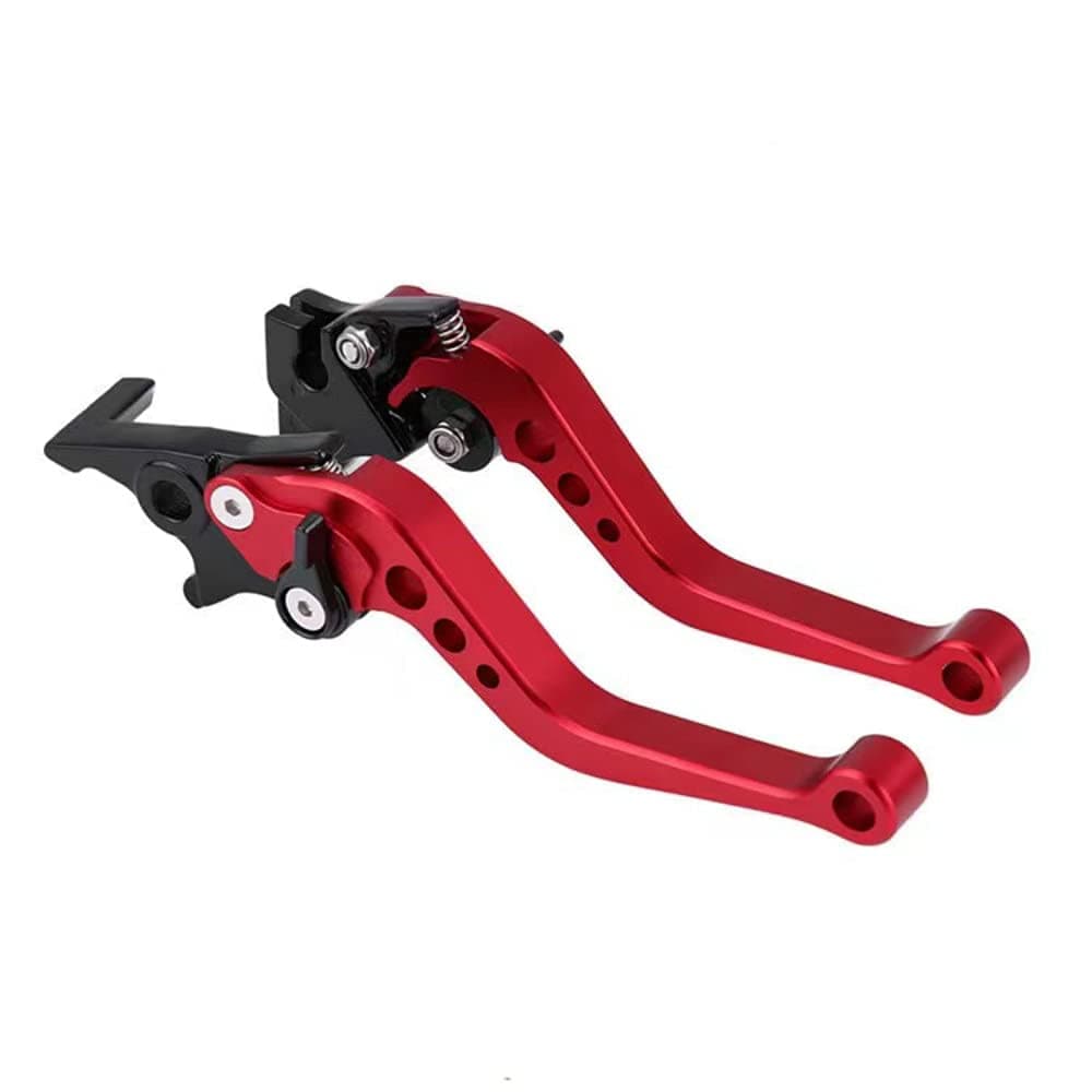 Short Brake Clutch Levers CNC Honda GROM MSX125 2014-2020,CBR250R 2011-2013,CBR300RCB300FFA 2014-2020,CB400FCB400R 2013-2015,CBR500RCB500FX 2013-2020,Monkey 125 2018-2020 Clutch (Red)