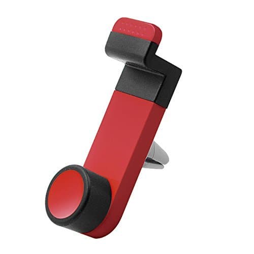 Universal Car Air Vent Mobile Phone Mount Holder Dock Compatible with iPhone (Red)