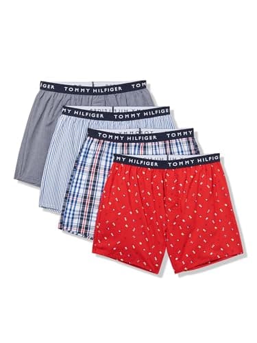 Tommy Hilfiger mens Cotton Classic 4-pack Woven Boxer