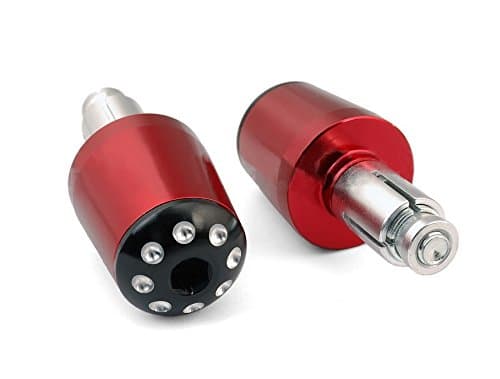 Red Motorcycle Parts Aluminum Bar End Slider 2PCS CNC Plug 7/8" Handlebar End Grips Universal Plugs Sliders Fit For 1999 2000 2001 2002 2003 2004 Yamaha YZF R6 2004-2005 Suzuki GSXR600