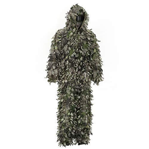 North Mountain Gear 3D Ghillie Suit Hunting Camo Lightweight Breathable Standard Issue Camouflage Hunting Suit