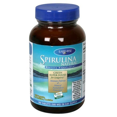 Earthrise Spirulina Natural, 180 Tablets by Earthrise Nutritional