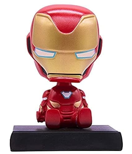 RVM Toys Marvel Avengers Ironman Bobble Head For Car Dashboard With Mobile Ho...