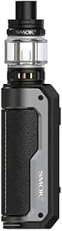 JJA Fortis Kit 80W For Smok, 0.96-Inch TFT Color Display, Type-C Fast Charging, Single 18650/21700 Battery (Not Included), Easy To Grip And Non-Slip, 2ML Cartridge No Nicotine, (Black)