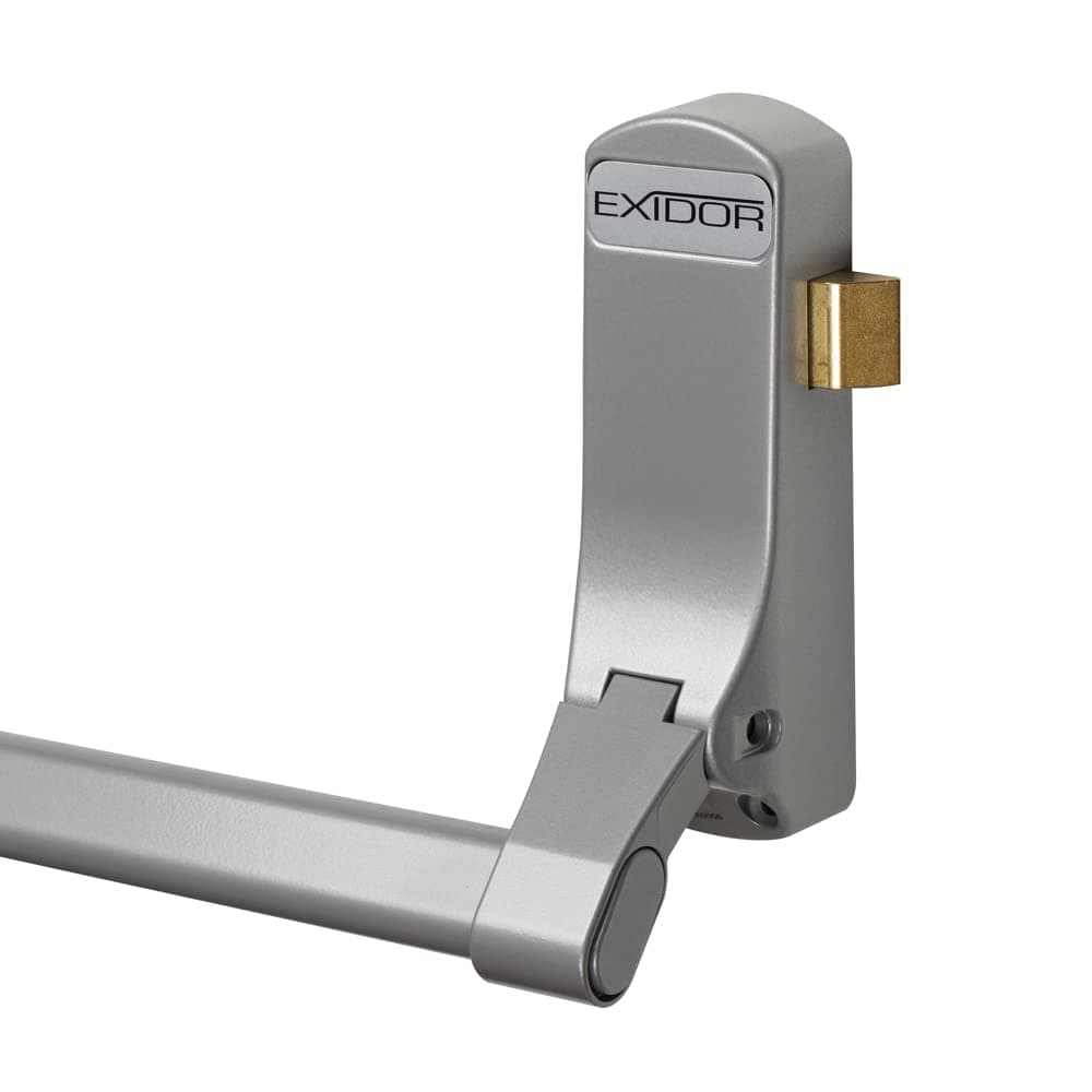 Exidor 296 Single Door Panic Latch - Black Metal Panic Bar for Commercial and Public Spaces