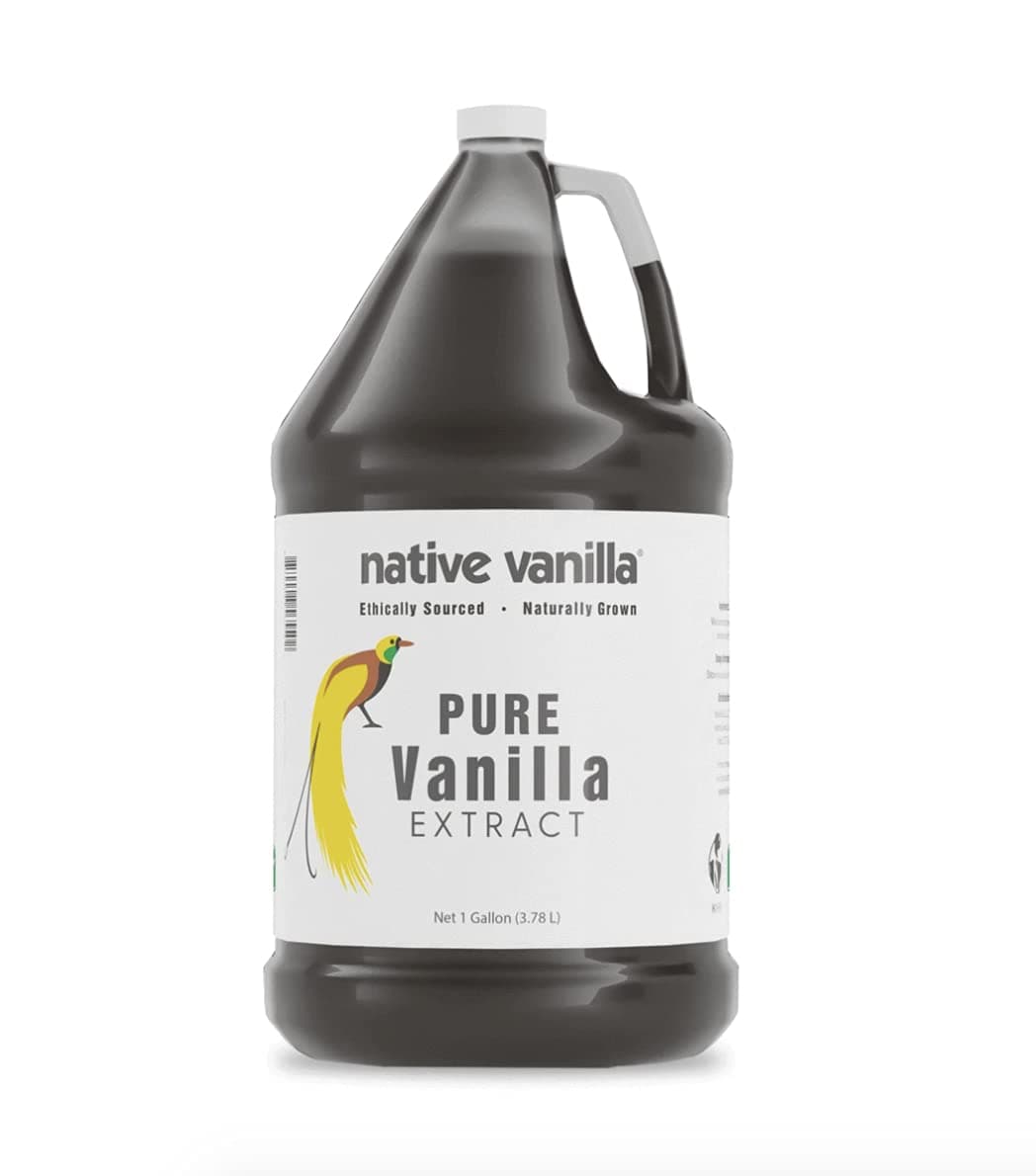 Native Vanilla - Extracts Made from Premium Vanilla Bean Pods' For Chefs and Home Cooking, Baking, and Dessert Making (Vanilla, 128 Fl Oz)
