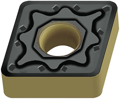 CNMG120404-NM4 WSM20 Carbide Tiger-Tec Negative Indexable Turning Insert, 1/64" Corner Radius, 1/2" IC, 3/16" Thick, 0.020" - 0.079" Depth of Cut (Pack of 10)