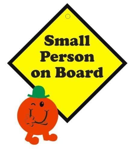 Small Person on Board 3D Car Sign, Baby on Board sign made with thick EVA foam