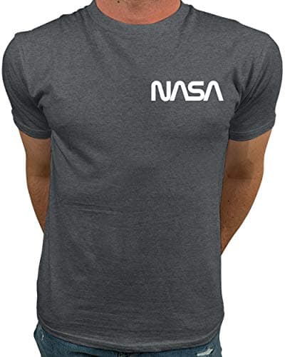 Market TrendzOfficial Logo NASA I Smaller Upper Left Chest Logo NASA T Shirts for Men