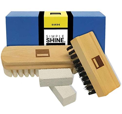 Simple Shine.Simple Shine. Suede Shoe Cleaner - Premium Suede Brush Nubuck Cleaner Crepe Brush and Suede Eraser Set | Suede Brush for uggs | Complete Shoe Cleaning Bristle Brushes Kit for Nap Care