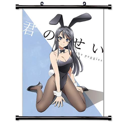 Rascal Does Not Dream of Bunny Girl Senpai (Seishun Buta Yarou wa Bunny Girl Senpai no Yume wo Minai) Anime Fabric Wall Scroll Poster (32x43) Inches [A] Rascal Does Not Dream-8(L)