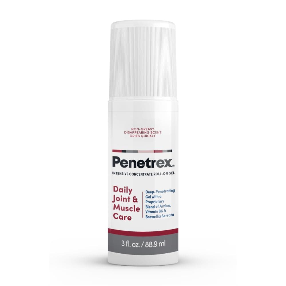Penetrex Pain Relief Roll-On [3 Oz] – Effective on its own -and- Used to Accelerate Results with Arthritis Gloves, Back Pain Massagers, Knee Braces, Tennis Elbow Straps, Neuropathy Socks, etc.