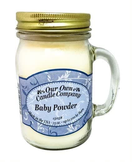 Our Own Candle CompanyBaby Powder Candle, Large, White