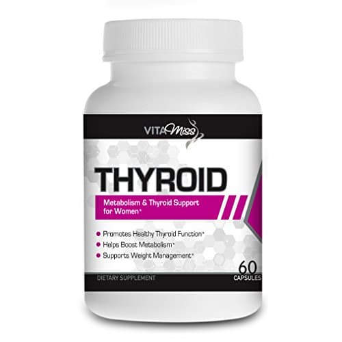 Vitamiss Thyroid – Womens Thyroid Support Boosts Metabolism, Supports Weight Loss, Increases Energy, Reduces Fatigue