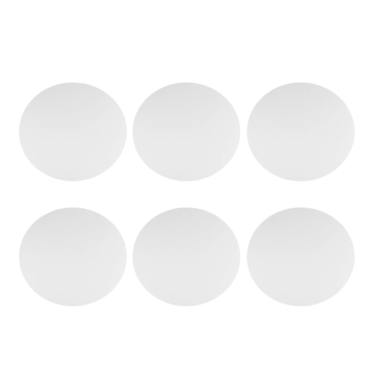 SUPVOX 1PC Canvas Panel Boards Round Painting Board Drawing Panels Artist Painting Supplies for Kids Teacher Students (White) 40CM