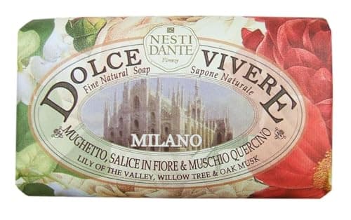 Dolce Vivere Milano Lily Of The Valley, Willow Tree & Oak Musk Fine Natural Soap Bar, 250 g