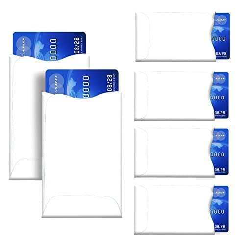 CAROUSELCHECKS RFID Blocking Sleeves, Pack of 15 (Credit Card Holders Only) for Identity Theft Protection