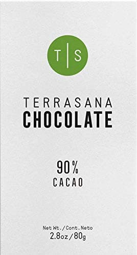TERRASANA 90% Cacao Dark Chocolate Bar - Smooth and Creamy - Organic, Single-Origin, Vegan, Paleo, Dairy-FREE, Gluten-FREE, PeaNut-FREE, Soy-FREE made with Premium Quality Hand-Selected Beans | 2.8oz