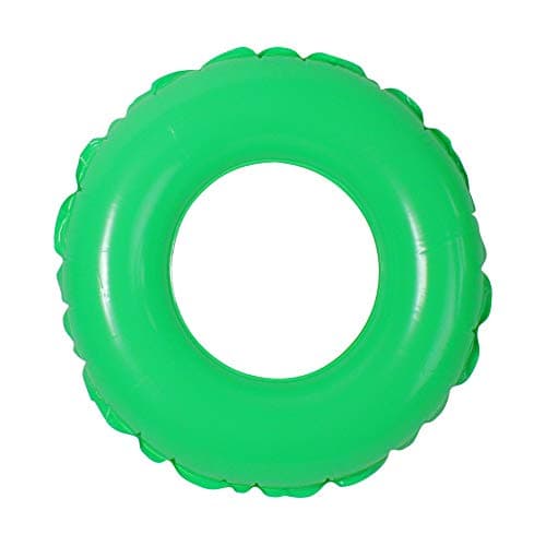 24" Classic Bright Green Inflatable Swimming Pool Inner Tube Ring Float