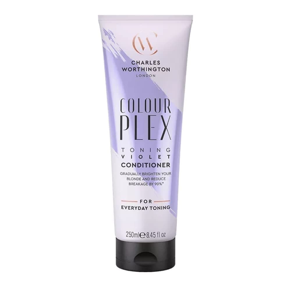 ColourPlex Toning Violet Conditioner, Tone and Brighten for Blonde Hair, Salon Purple Toning Conditioner for Blondes, 250 ml