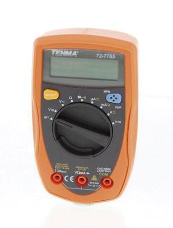 Tenma 72-7765 4,000 Count 3-3/4 Digit Multimeter DMM w/Transistor Hfe