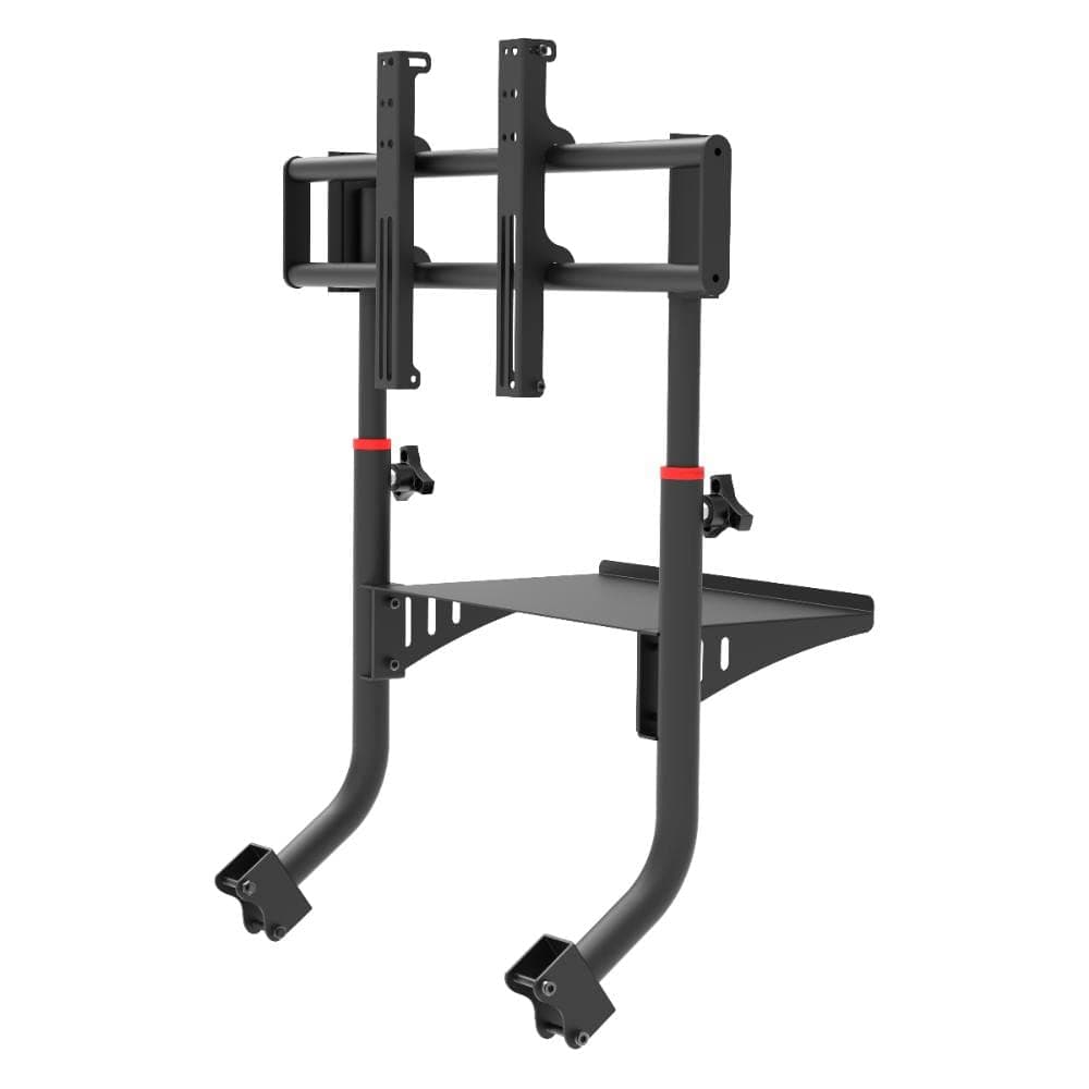 Extreme Simracing Sim Racing Tv Stand Add-on Upgrade for Wheel Stand SXT V2 - Fits only SXT V2 - Suitable for TV sizes up to 50"