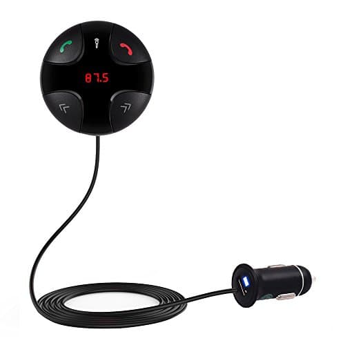 TUPELO Bluetooth FM Transmitter, In-Car Bluetooth Receiver, FM Radio Stereo Adapter, Car MP3 Player with Bluetooth