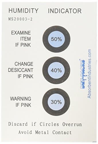 Dry-Packs Humidity Indicator Card - 3 Dot 30%/40%/50% - MS20003-2