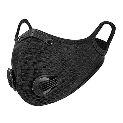 Dust Mask with 2Pcs Filters Sports Face Mask Reusable Activated Carbon Half Face Mask for Workout Running Motorcycle Mountain Bike Cycling Mask for Men and Women