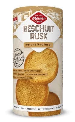 Van Der Meulen Original Holland Toast, Original Rusk, 3.5-Ounce Packages (Pack of 12)
